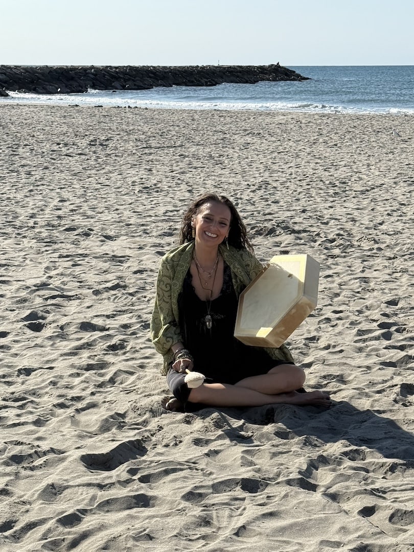 Dianna Bensch with drum